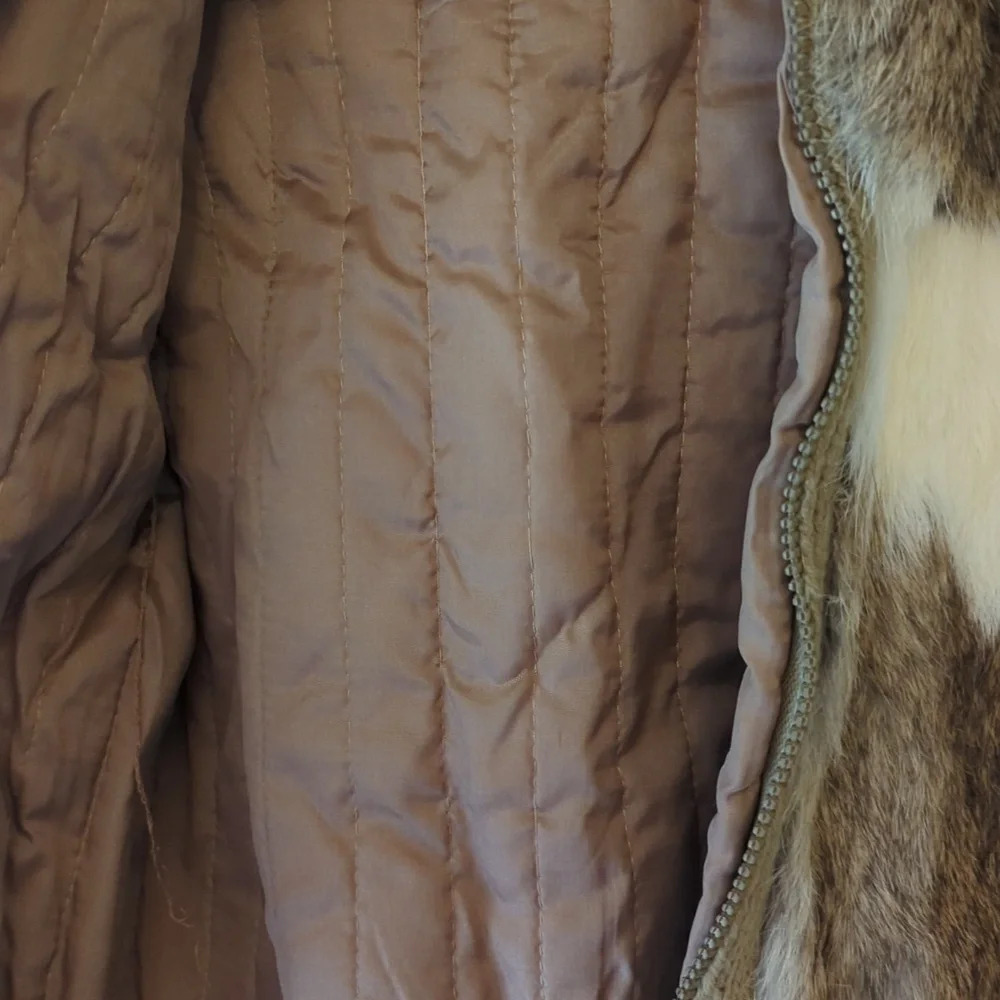 Vintage fox fur bomber cropped Italy jacket coat - Picture 8 of 8